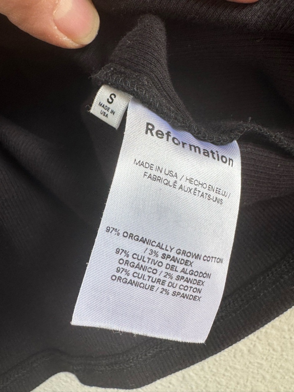 REFORMATION ‘Davy’ Ribbed Crop Top - Picture 10 of 14